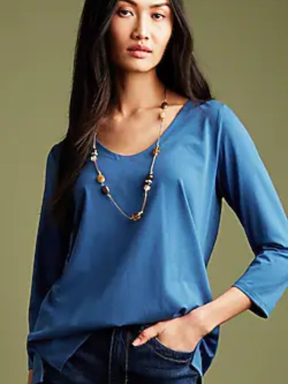 NWT J. Jill Essential Forward-Seam Tee (4X)